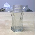 50ml hexagonal shaped glass perfume/nail varnish bottle with crimp sprayer